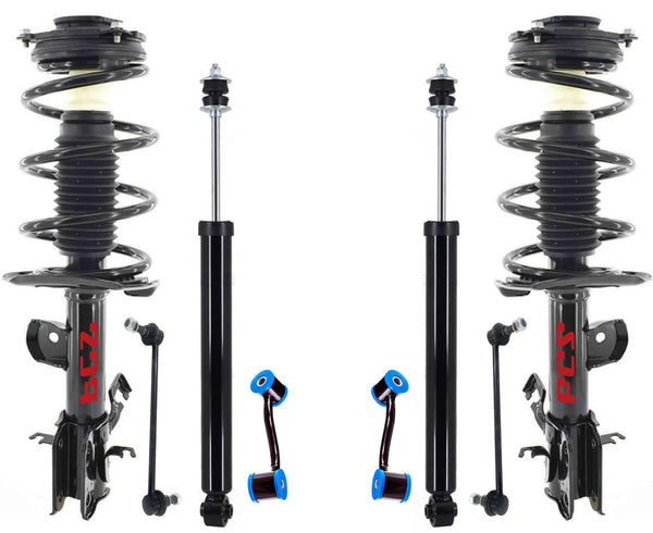 Front Struts Rear Shocks & Sway Bar Links For Nissan Juke 11-17 All Wheel Drive