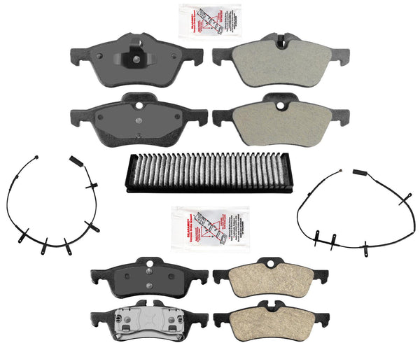 AmeriPro Premium OE Style Front & Rear Brake Pads For Mini Cooper 1.6L 2002-06