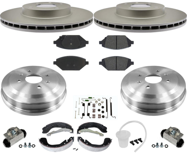 Improved Coated Brake Rotors Ceramic Pads for Chevrolet Spark Gas 2016-2021