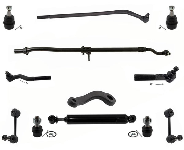 For Wrangler 10-17 Ball Joints Tie Rod Arm To Steering Assembly Front 12Pc Kit