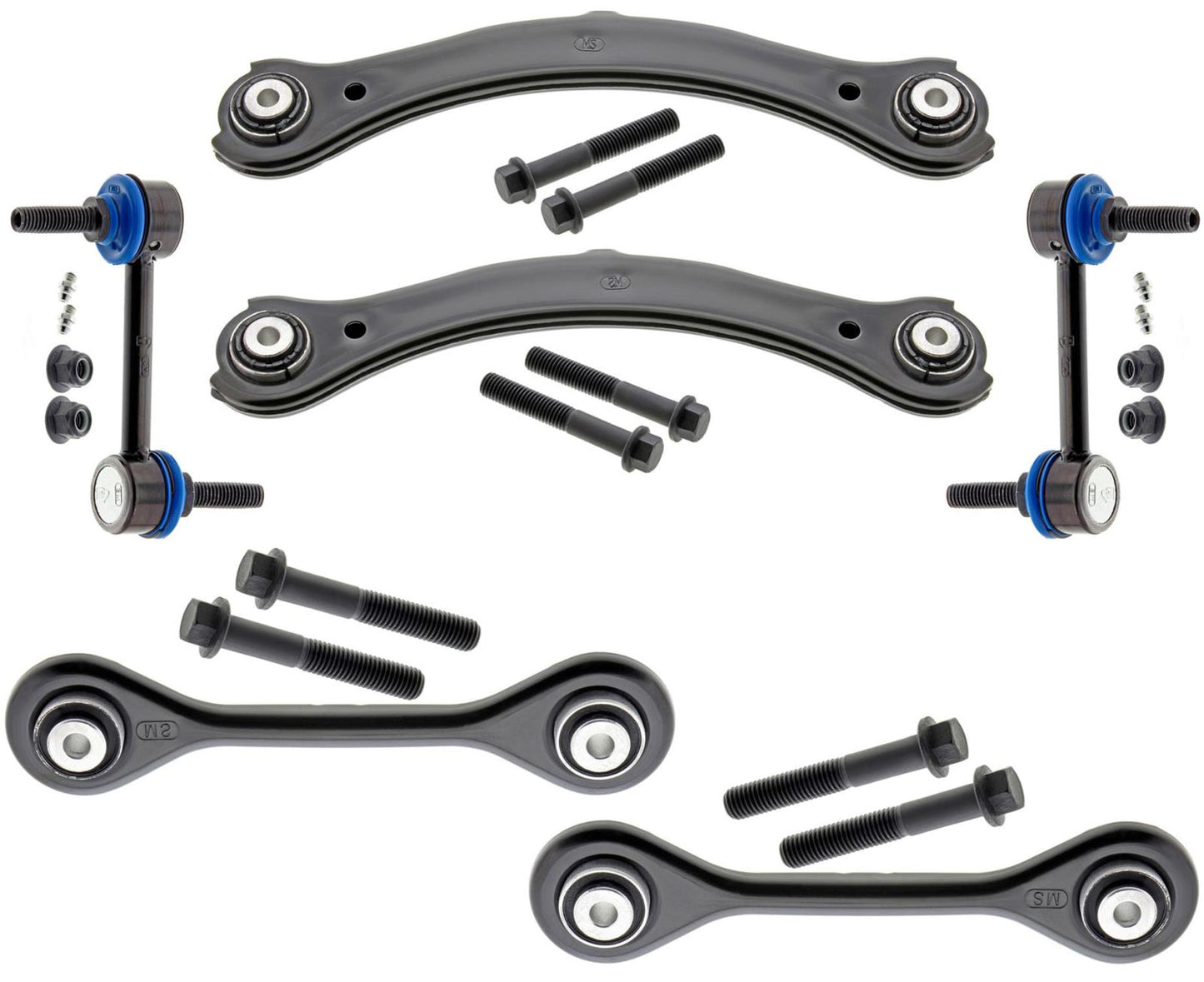 Mevotech Brazos y enlaces de control traseros, inferiores, delanteros y superiores para Ford Escape 20-23