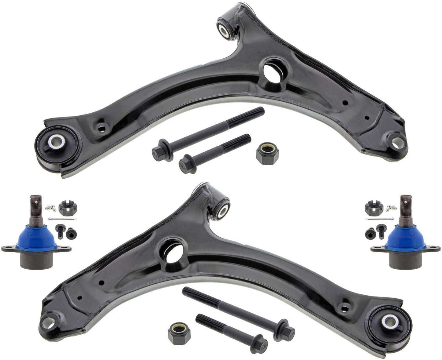 Mevotech Lower Control Arms With Ball Joints & Links For Ford Transit 150 20-25