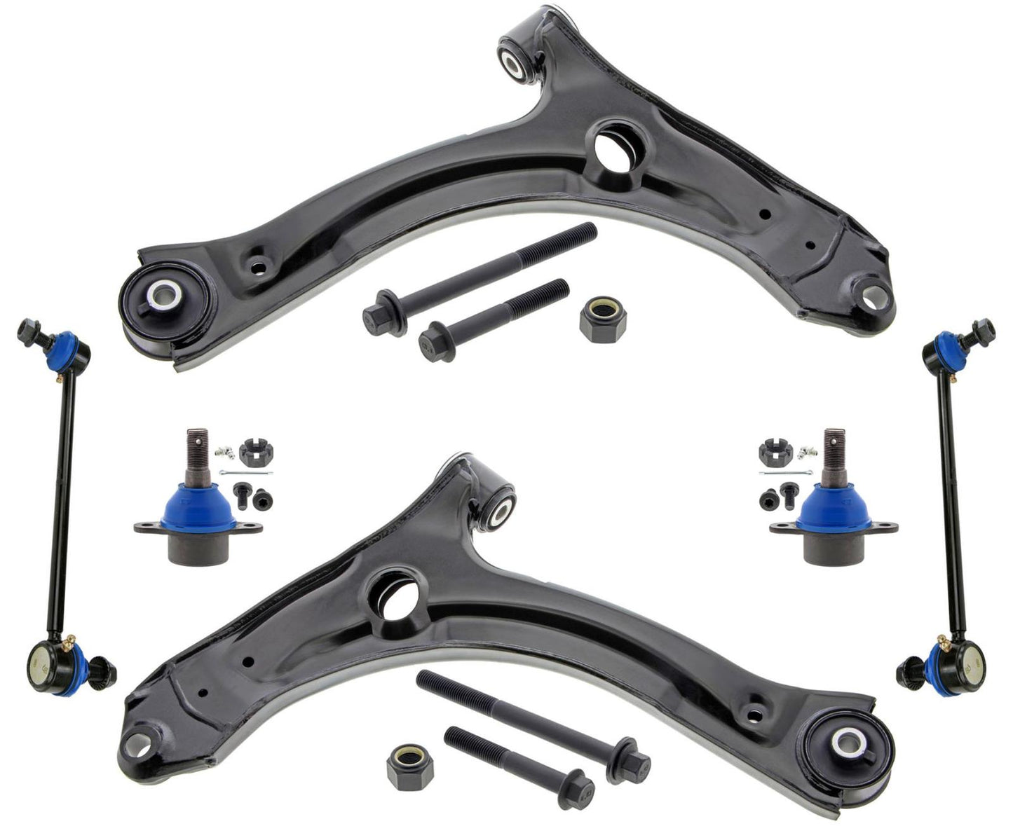 Mevotech Lower Control Arms With Ball Joints & Links For Ford Transit 150 20-25