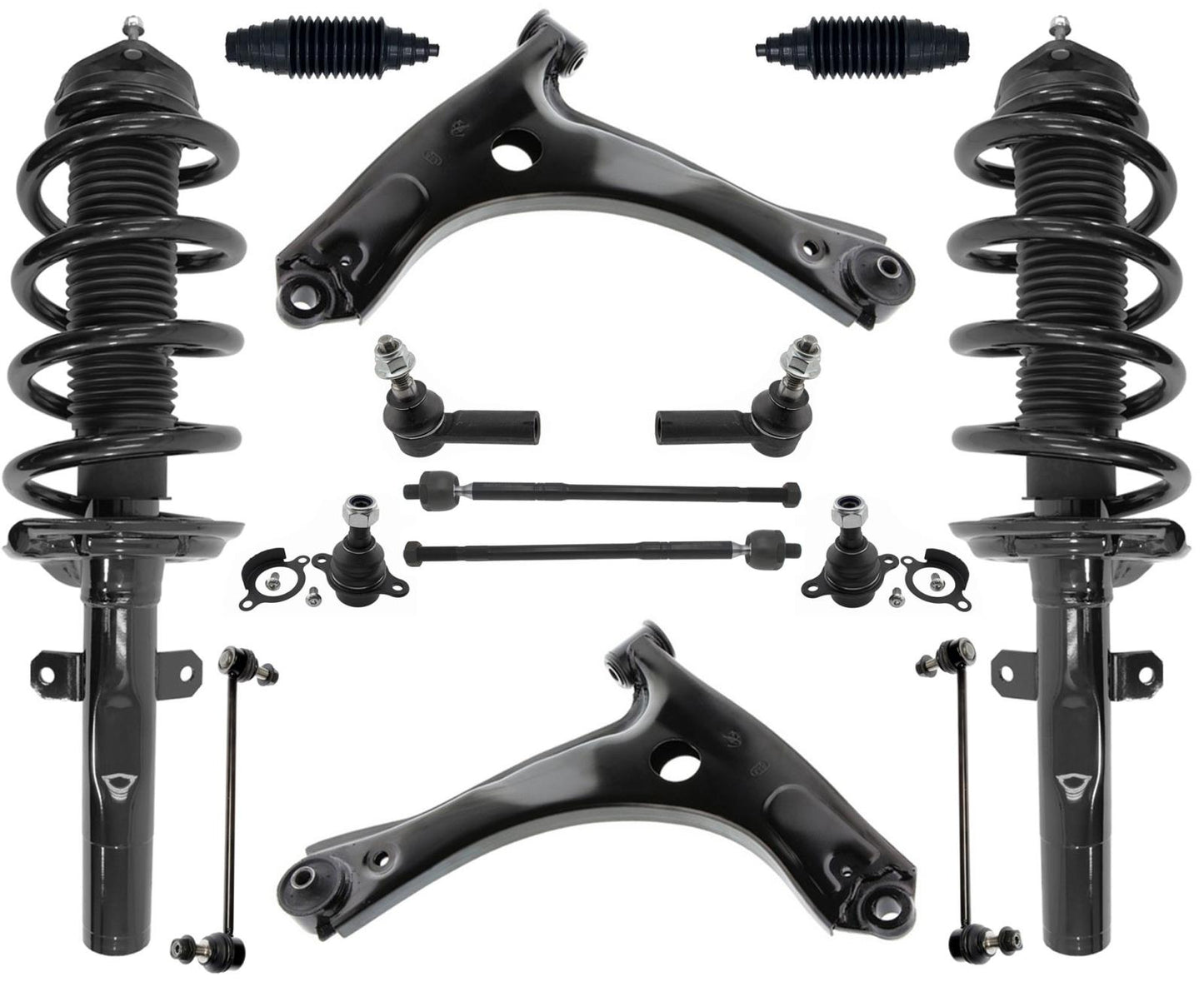 Front Struts Control Arms Ball Joints Tie Rods & Links For Transit 150 15-2019