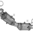 Rear Catalytic Converter for Toyota Prius 2010-2015 Prius V 2012-2014 1.8L