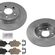 Improved Performance Disc Brake Pads Disc Brake Rotors for Infiniti QX30 17-19