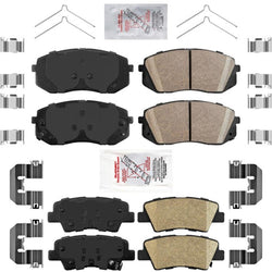 AmeriPro Pastillas de freno de disco de cerámica premium para Hyundai Kona Electric 2019-2022