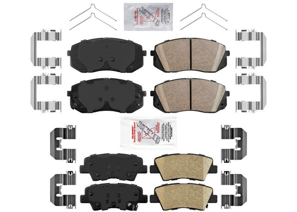 AmeriPro Pastillas de freno de disco de cerámica premium para Hyundai Kona Electric 2019-2022