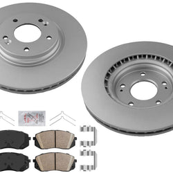 Front Performance Brake Pads Disc Brake Rotors for Hyundai Kona Electric 2019-22