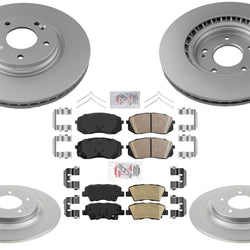 Performance Brake Pads Disc Brake Rotors for Hyundai Kona Electric 19-22