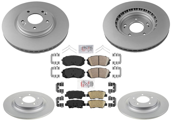 Performance Brake Pads Disc Brake Rotors for Hyundai Kona Electric 19-22