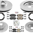 Off Road Performance Disc Brake Rotors Ceramic Pads for 2003-2006 Subaru Baja