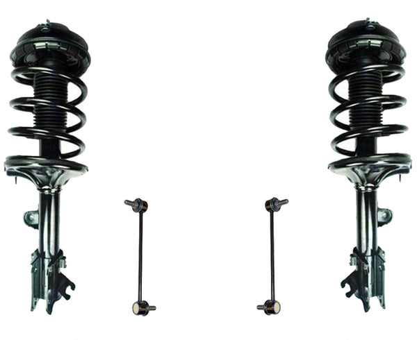 For 05-09 Tucson 05-10 Sportage Front Complete Struts Assembly & Sway Bar Links