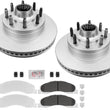 Ultra-Premium Fleet Front Galvanized Brake Pads & Coated Rotors FOR 08-14 E150