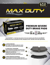 Fleet Front Galvanized Brake Pads & Coated Rotors For Express 3500 2003-2008