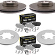 Ultra-Premium Front Rear Brake Pads & Coated Rotors FOR 15-19 T150 T250 T350 HD