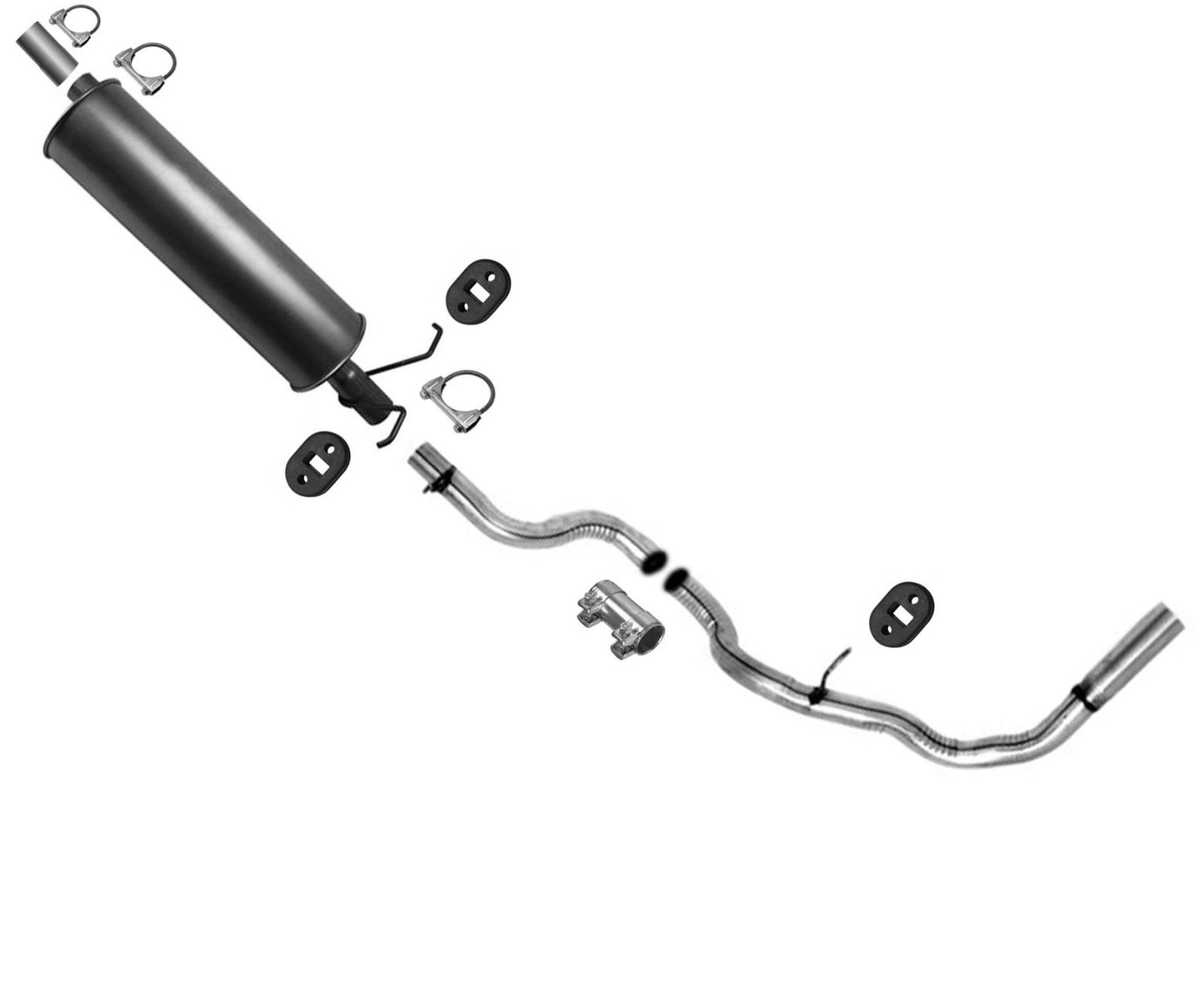 Tubo de extensión silenciador tubo de escape para Ford F150 1996 Pick Up 5.0L 5.8L