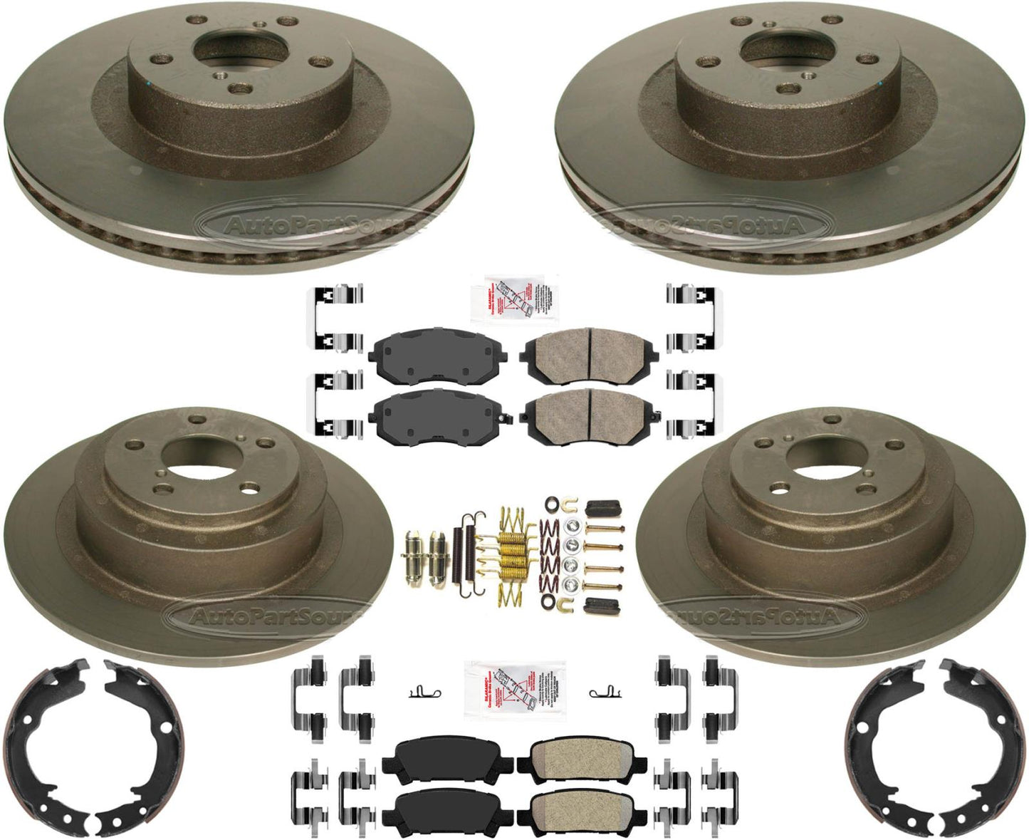 Off Road Carbon Performance Brake Rotors Brake Pads For Subaru Baja 2003-2006