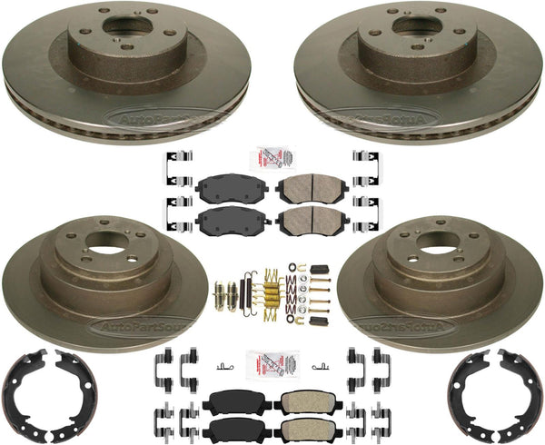 Off Road Carbon Performance Brake Rotors Brake Pads For Subaru Baja 2003-2006