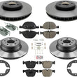 Performance Brake Rotors Disc Brake Pads & Shoes For BMW X6 xDrive 5.0i 08-17