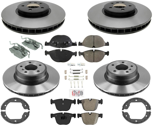 Performance Brake Rotors Disc Brake Pads & Shoes For BMW X6 xDrive 5.0i 08-17