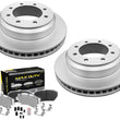 Ultra-Premium Fleet Rear Galvanized Brake Pads & Coated Rotors FOR 08-14 E150