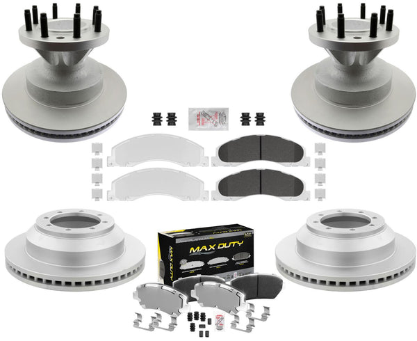 Pastillas de freno galvanizadas traseras delanteras de flota premium y rotores recubiertos PARA 08-23 E350