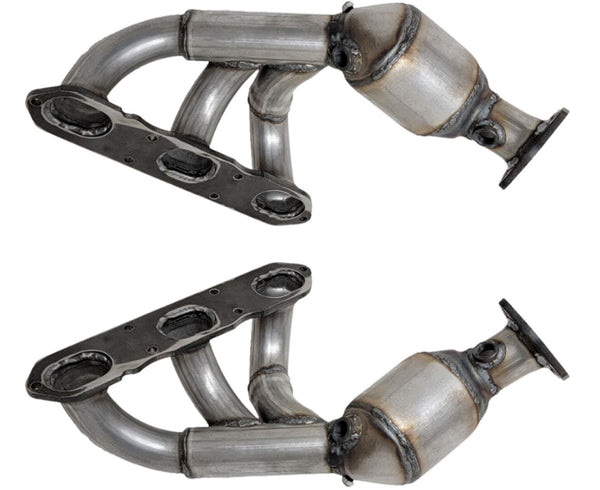 Left + Right Manifold Catalytic Converters For Porsche Boxster H6 2005-2008