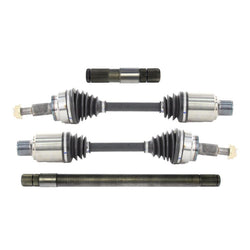 Front Cv Shaft Axles with Front Stub Shafts for Ram 1500 Pick Up 4x4 2006-2011