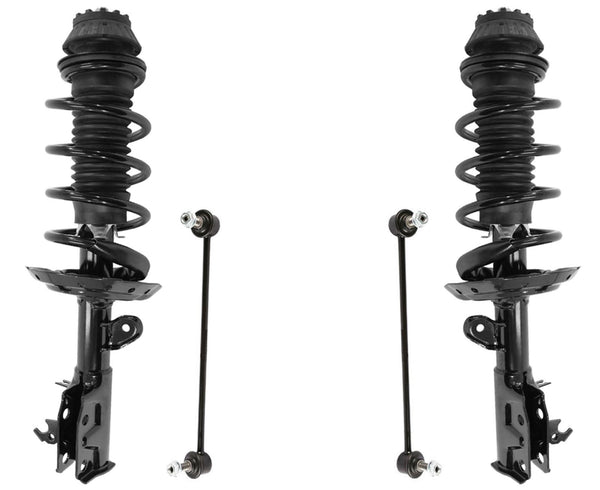 Front Complete Struts W/ Coil Spring Assembly & Links For Honda Fit 2015-2020