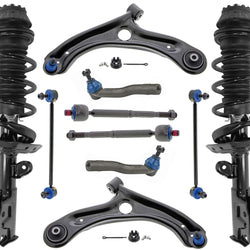 Front Complete Struts Mevotech Control Arms Tie Rods Links For Honda Fit 15-20