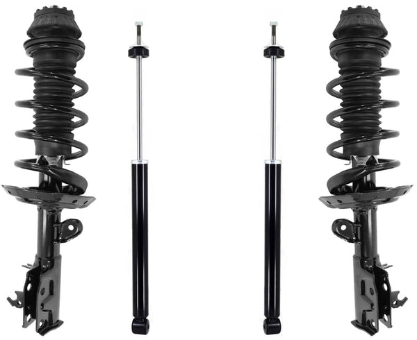Front Complete Struts W/ Coil Spring & Rear Shocks For Honda Fit 2015-2020