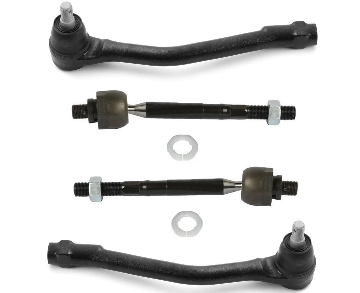 Front Left & Right Inner & Outer Tie Rods Assembly For Kia Sedona 2015-2021
