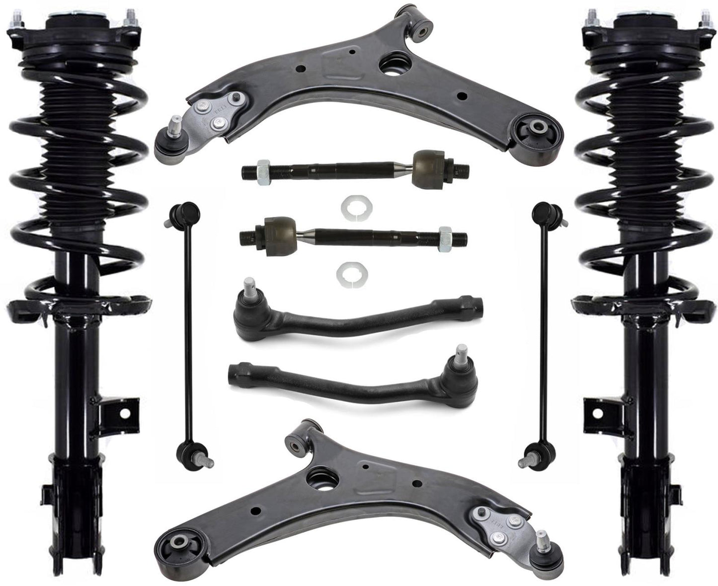 Front Complete Struts Control Arms Tie Rods & Links For Kia Sedona 2015-2021