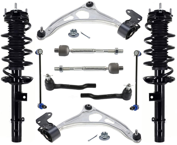 Front Complete Struts Control Arms Tie Rods & Links For Honda Odyssey 2018-2024