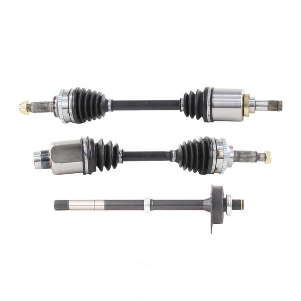 Front CV Axles & Intermediate Shaft For Escape Hybrid 05-12 Automatc 4 Wheel Dr