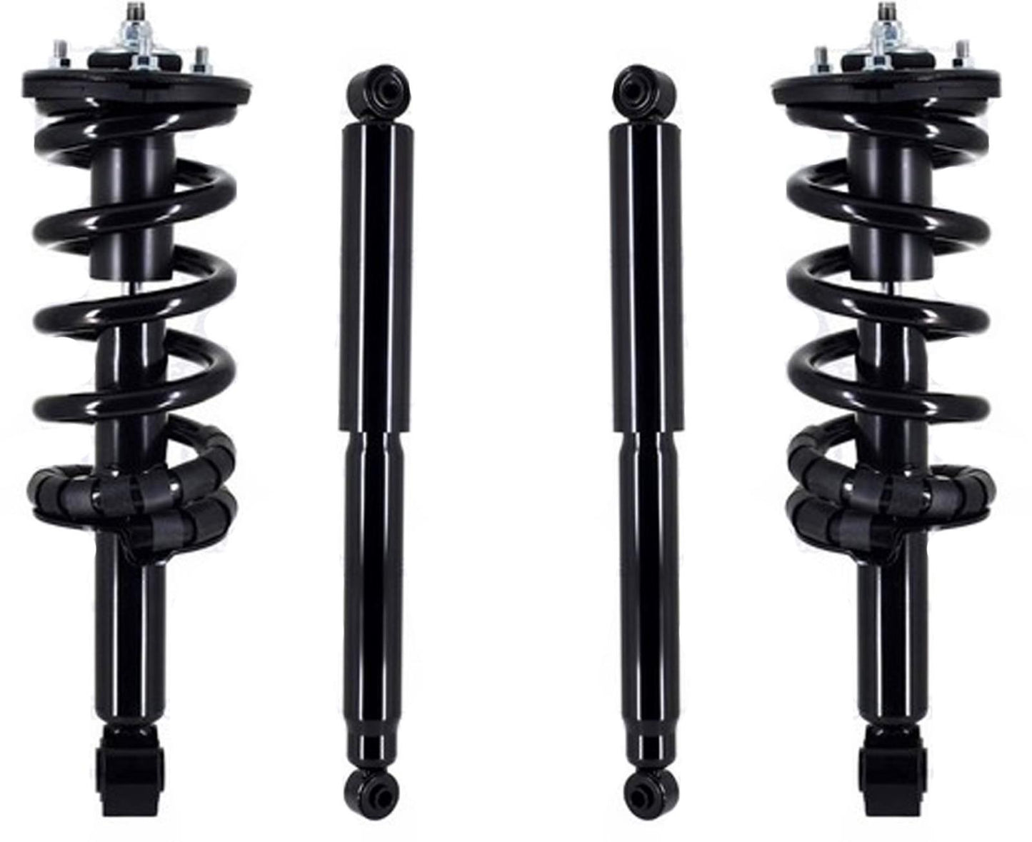 Front Complete Struts W/ Coil Spring & Rear Shocks For Nissan Titan XD 2016-2023