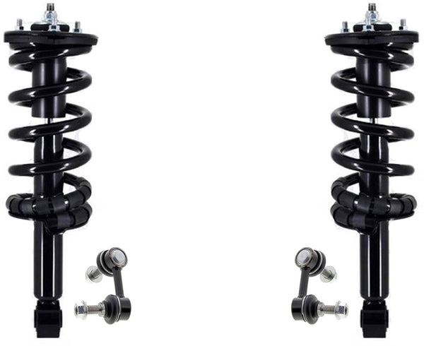 Front Complete Struts W/ Coil Spring & Sway Bar Links For Nissan Titan XD 16-23