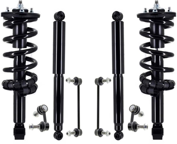 Front Complete Struts Rear Shocks & Sway Bar Links For Nissan Titan XD 16-2023
