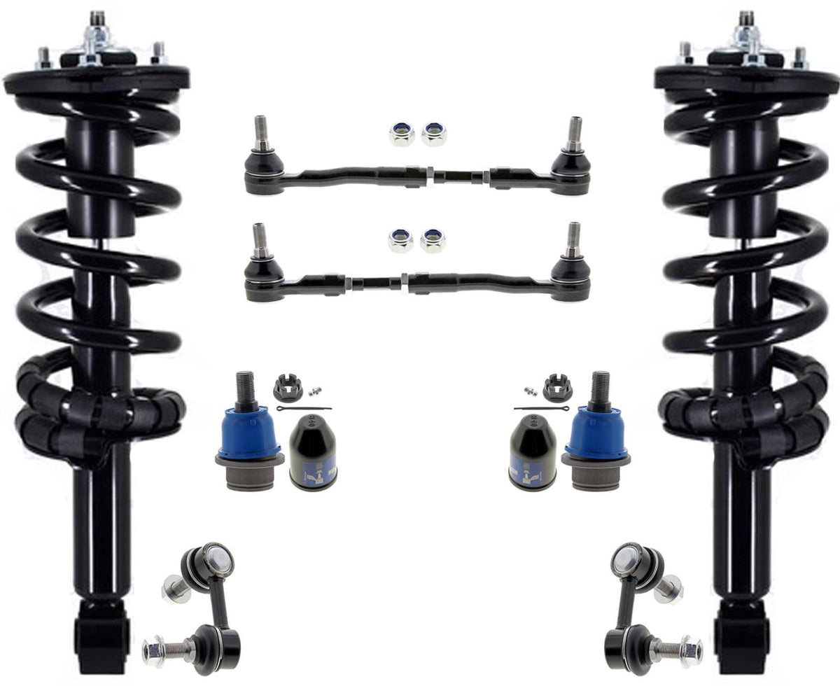 Front Struts Lower Ball Joints Tie Rods&  Links For Nissan Titan XD 2016-2023 - Photo 1