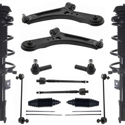 Front Struts Lower Control Arms Tie Rods & Links For Suzuki SX4 Sport 2008-2013