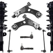 Front Struts Lower Arms Tie Rods Link For Jeep Renegade Front Wheel Drive 15-21