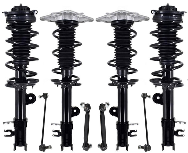 Front & Rear Struts & Sway Bar Links For Jeep Renegade All Wheel Drive 15-21