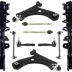 Front Complete Struts Control Arms Tie Rods & Links For Jeep Compass 2017-2021