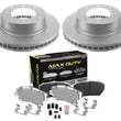 Fleet Front Galvanized Brake Pads & Coated Rotors For Nissan NV1500 2012-2021