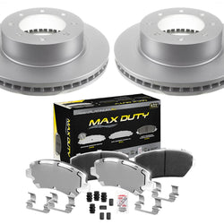 Fleet Front Galvanized Brake Pads & Coated Rotors For Nissan NV1500 2012-2021