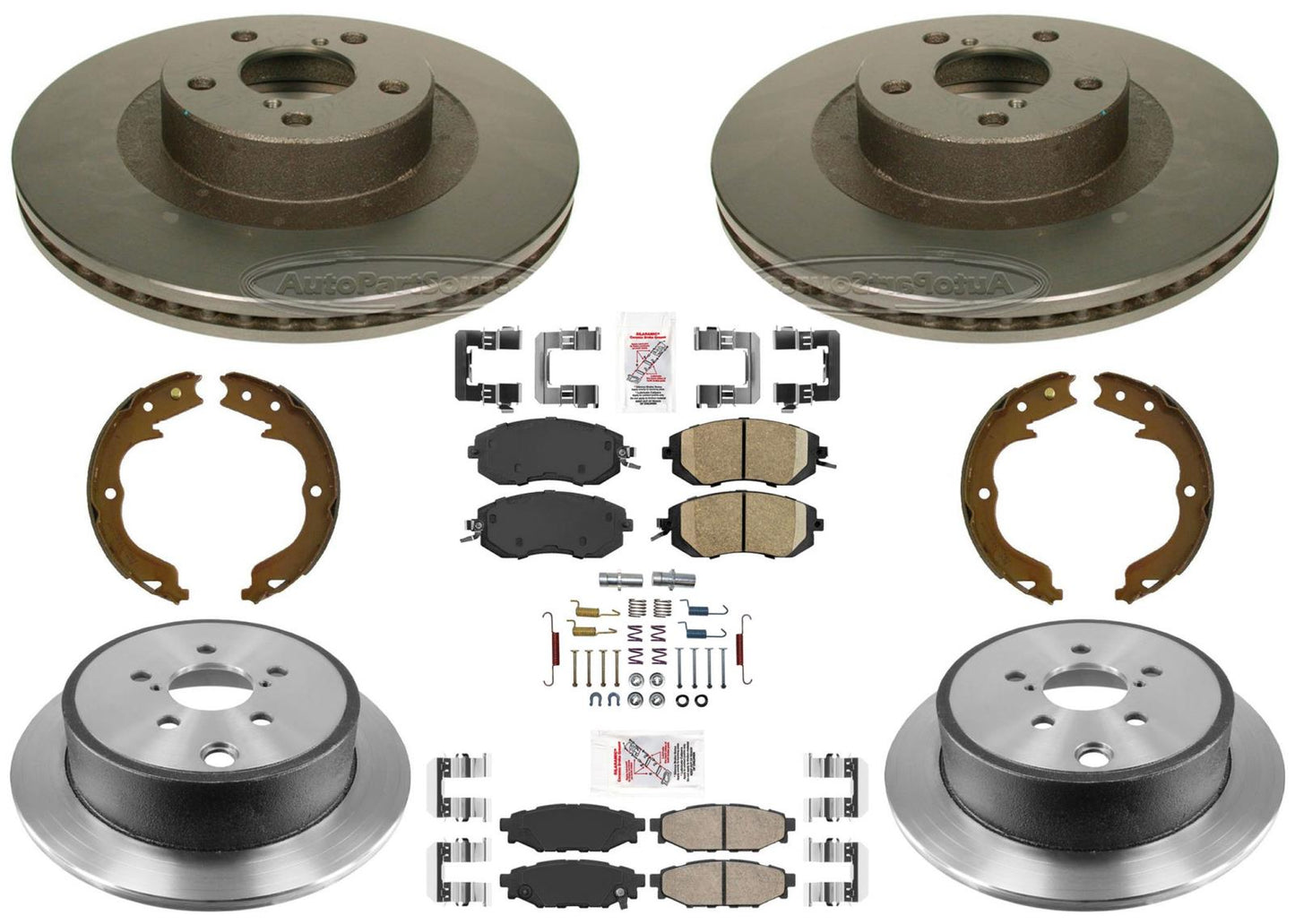 Pastillas de freno de disco de rotores de freno de disco de carbono de alto rendimiento para Subaru WRX 12-14