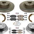 High Performance Carbon Disc Brake Rotors Disc Brake Pads For Legacy 10-12 2.5i