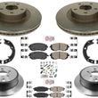 High Performance Carbon Disc Brake Rotors Disc Brake Pads For Legacy 2.5i 06-09
