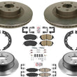 High Performance Carbon Disc Brake Rotors Disc Brake Pad For Outback 13-14 2.5i